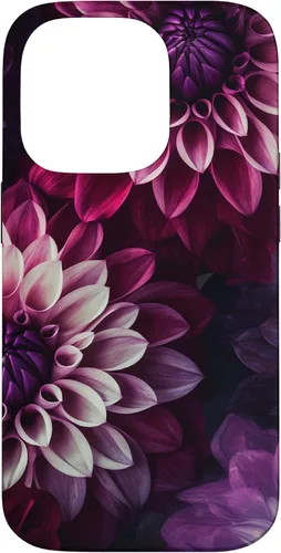 Miniatura 16 de iPhone 11 Dahlia Flower Floral Nature Garden Funda con diseño granate rosa y morado