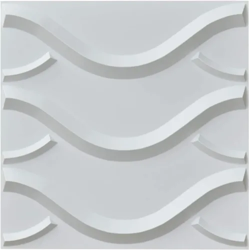 Miniatura 25 de Art3d - Panel de pared ondulado, azul, 19.7 x 19.7 pulgadas (paquete de 12)