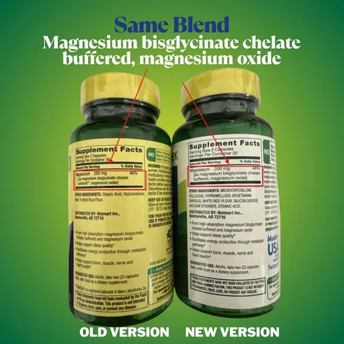 Miniatura 3 de KP+ Magnesio 200 mg Apoyo para dormir Salud ósea y muscular 60 cápsulas vegetarianas Paquete de 3