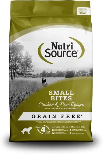 Miniatura 22 de NutriSource Alimento seco para perros sin granos, bocados pequeños, pollo y guisantes, 4 libras