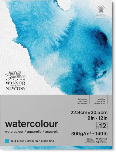 Miniatura 9 de Winsor & Newton Bloc de postales de papel clásico para acuarela, 4 x 6 pulgadas, blanco natural