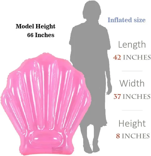 Miniatura 6 de Seashell - Flotador inflable para piscina, paquete de 2 unidades, divertido flotador de conchas marinas para niños, juguetes de piscina o playa