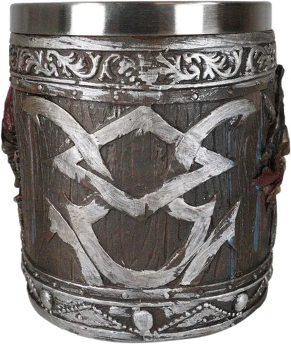 Miniatura 6 de Ebros Gift Piratas del Caribe - Bandana con calavera con espadas cruzadas, jarra, café, cerveza, taza de café, taza de cerveza Drunken Pirate's Life