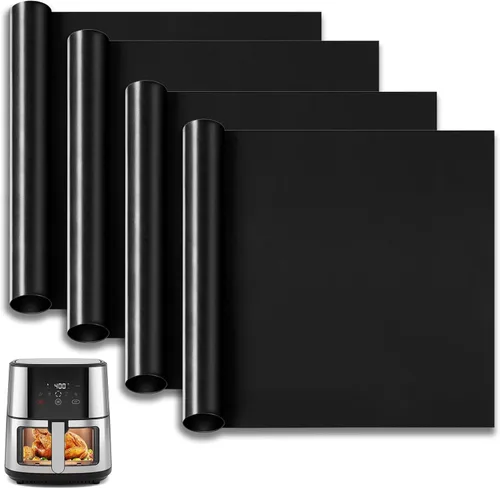 Revestimientos para Horno para la Parte Inferior del Horno, 10"x9.7" Forros Reutilizables Antiadherentes Resistentes al Calor para Tostadora,