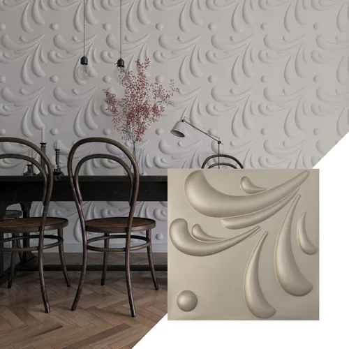 Miniatura 19 de Ekena Millwork WP20X20ACWH 19 5/8 pulgadas de ancho x 19 5/8 pulgadas de alto Acacia EnduraWall Decorativo 3D Panel de Pared Cubre 2.67 pies