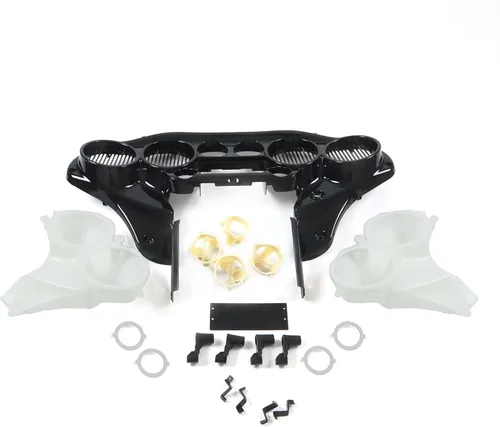 Miniatura 9 de Carenado interior de murciélago delantero negro brillante para Harley Davidson Touring Street Glide Electra Glide FLHT Ultra Classic 2014-2022