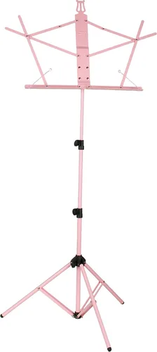 Pro Tec Touring MS549PK - Soporte de música, aluminio, ligero Rosado