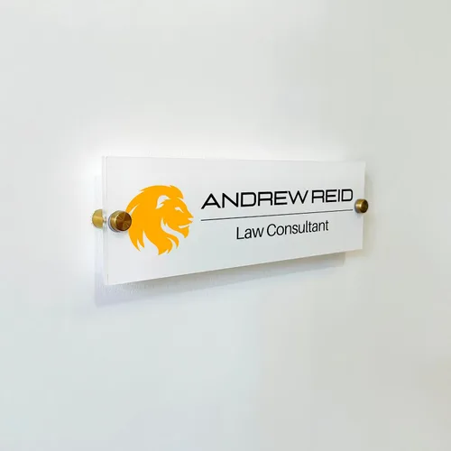 Miniatura 7 de Placa de identificación de pared, nombre de puerta, título, regalos de oficina, letrero ejecutivo, placa de nombre de pared, regalo de trabajo