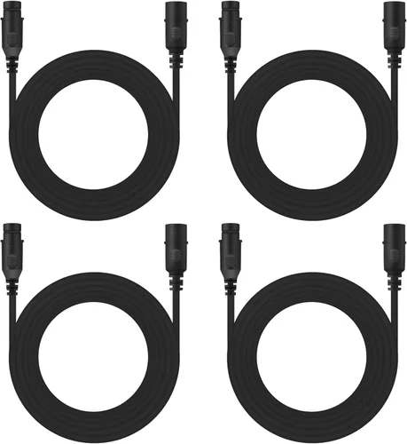 Miniatura 10 de Ridgeyard Cable XLR de 3 pines macho a hembra flexible DMX para escenario, señal DJ XLR DMX conexión para luz de cabeza móvil, foco de luz par
