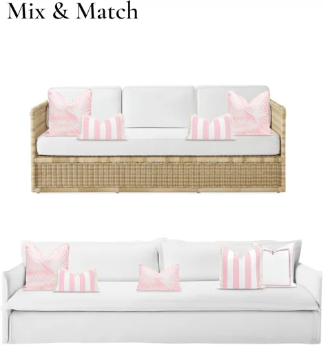 Miniatura 4 de Hofdeco Premium Coastal Patio - Funda de almohada lumbar para interiores y exteriores, 12 x 20 pulgadas, repelente al agua para patio trasero, sofá