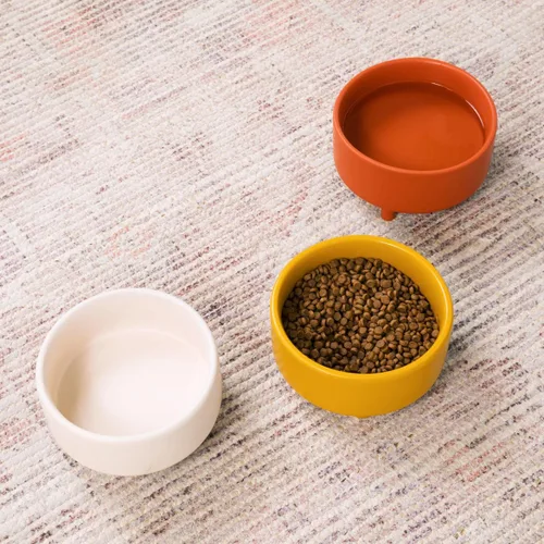 Miniatura 4 de Waggo Uplift - Tazón de cerámica para perros para razas pequeñas, medianas y grandes, pesado y duradero, para alimentos y agua, apto para Crema