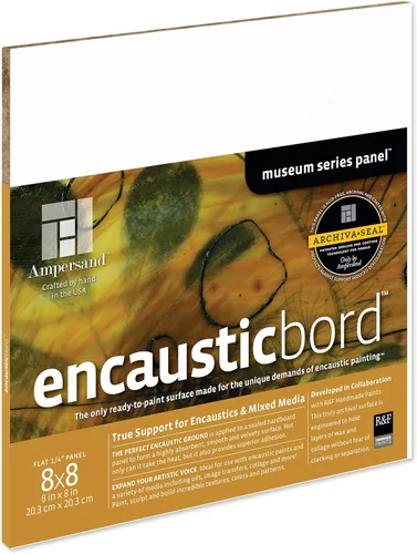 Miniatura 39 de Ampersand Art Supply Panel de pintura de madera: Serie Museo Encausticbord, 7/8 pulgadas de profundidad, 8 "x 10" Profundidad de 7/8 pulgadas