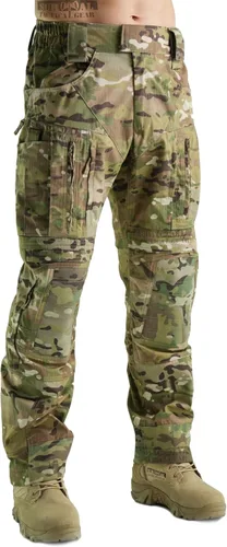 Miniatura 8 de ZAPT Pantalones de combate Gen3 con sistema de protección de rodilla Verde Marrón