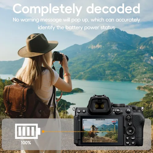 Miniatura 6 de Artman EN-EL25 EN-EL25A - Batería de 1600 mAh, paquete de 2 con cable de carga rápida USB-C compatible con cámara Nikon Z50 ii Z50 Z30 ZFC, batería