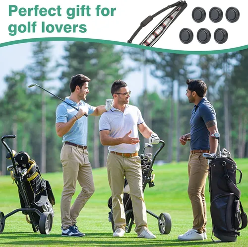 Miniatura 2 de Golf Cooler Beer Sleeve with 6 Ice Pucks - Keep 7 Cans Beer Cold in Your Golfs Bag, Ideal Gifts for Men Golf Bag Accessories