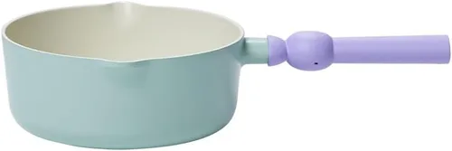 Miniatura 2 de Better Finger Kitchen - Mini wok antiadherente de 7 pulgadas con asa, revestimiento de cerámica de cocción saludable, olla para derretir leche con 2