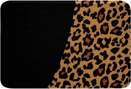 Miniatura 3 de Tapete de baño con estampado de leopardo para decoración del hogar, animales de guepardo africano y vida silvestre, tapete de microfibra de felpa