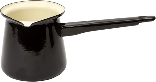 Dexam 17819267 - Cafetera turca vintage, esmaltada, color negro, 8.2 x 4.0 x 3.5 in