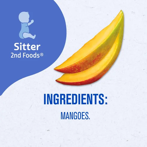 Miniatura 9 de Gerber 2nd Food - Comida para bebés puré de mango, natural y sin OMG, tubos de 4 onzas, paquete de 2 (paquete de 8)
