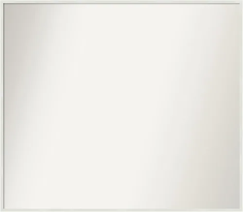Miniatura 697 de Amanti Art Espejo de baño blanco para sobre el fregadero, 32 x 45 pulgadas, espejo de tocador rectangular blanco esbelto, marco de madera moderno