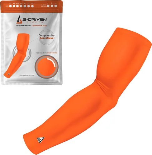 Miniatura 33 de B-Driven Sports Manga de Compresión Pro-Fit para Brazo - Deportes Atléticos Baloncesto, Fútbol, Sóftbol, Carrera, Juegos, - nan (1 unidad)