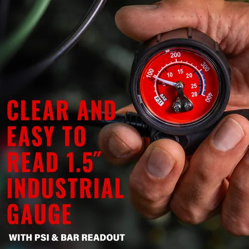 Miniatura 6 de PRO BIKE TOOL Bomba de suspensión para bicicletas de montaña y carretera - Bomba de suspensión de bicicleta de alta presión de 300 PSI - Ideal