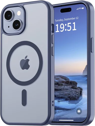Miniatura 110 de vnnink para iPhone 12 y iPhone 12 Pro, funda de teléfono celular translúcida con protección contra caídas de grado militar, mate magnética
