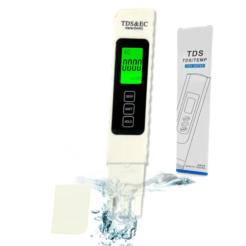 Miniatura 10 de Kits de prueba de agua multifuncionales 3 en 1 para agua potable y piscina - TDS digital preciso, temperatura, medidor EC medidor de agua