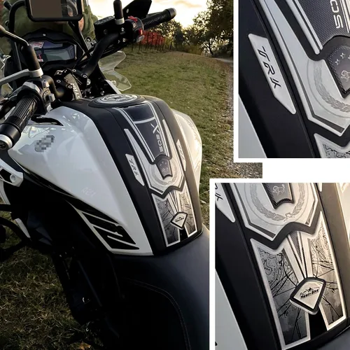Miniatura 5 de Resin Bike Adhesivos para motocicleta compatibles con Benelli TRK 502 X 2020-2026, de metal, protección contra impactos y arañazos. Calcomanías