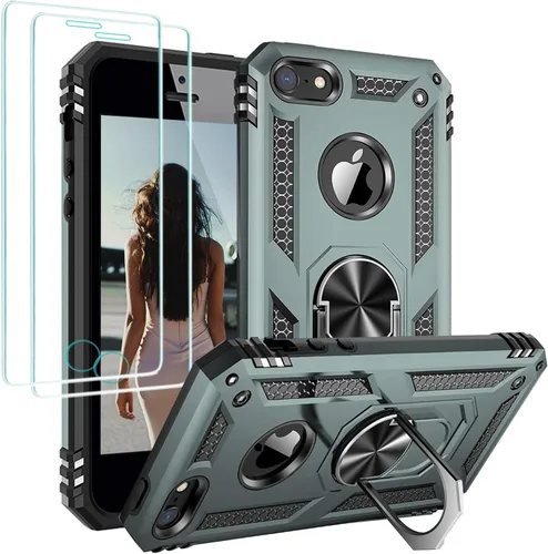 Miniatura 234 de Jeylly Funda para iPhone SE/Funda para iPhone 5S, Exterior de Plástico Duro que Absorbe Golpes + Interior de Silicona de Goma Defensor contra