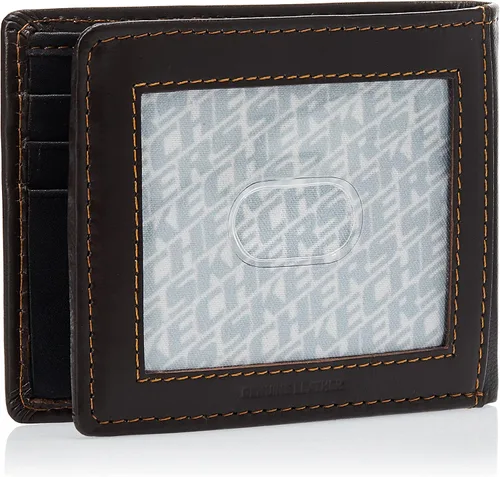 Miniatura 2 de Skechers Cartera de cuero RFID con bolsillo abatible para hombre