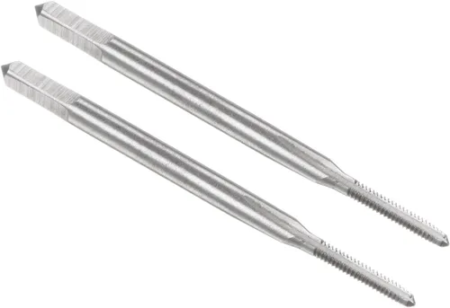 Miniatura 9 de uxcell - Grifos métricos de máquina M0.8 x 0.2mm H2 de acero de alta velocidad con 3 hélices rectas para roscado de tornillos, herramienta