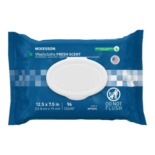 Miniatura 19 de McKesson Toallitas de baño para adultos, sin perfume (paquete de 6, 576 toallitas de baño) - Paños desechables para el cuerpo - Fórmula sin