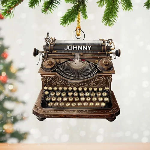 Miniatura 9 de Adorno de máquina de escribir personalizado, adorno de máquina de escribir antiguo, máquinas de escribir manuales, decoración de máquina de escribir