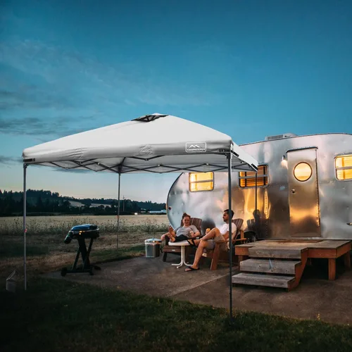 Miniatura 82 de KAMPKEEPER Cubierta de Repuesto Superior para Carpa Toldo Emergente con Ventilación de Aire y Correa Elástica Ajustable, Poliéster Resistente a Azul