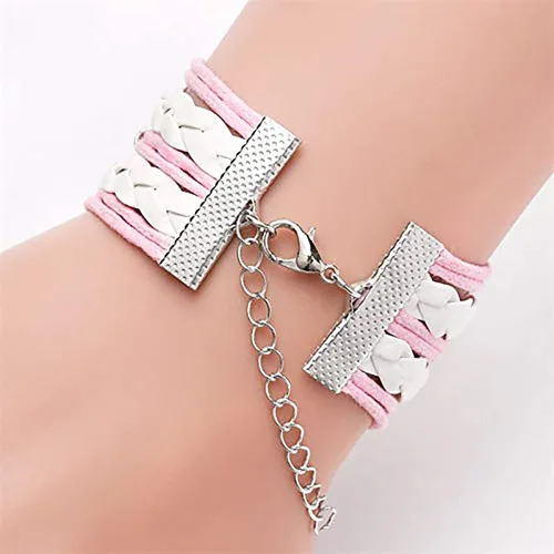 Miniatura 3 de SWPERP Demon Slayer Bracelet Adjustable Gemstone Bracelet Pink 185cm71x196 inch