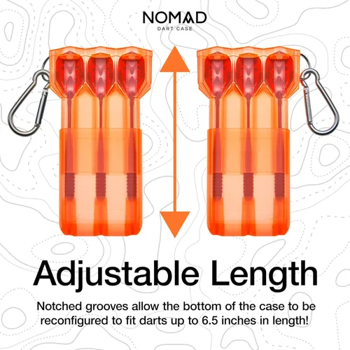 Miniatura 4 de Casemaster de GLD Products - Estuche ajustable para dardos Nomad Anaranjado Neón