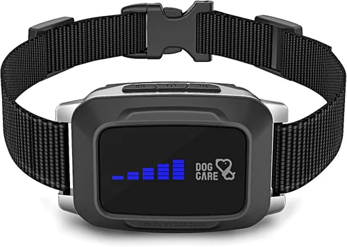 DOG CARE Collar recargable para ladridos de perro con control inteligente de ladridos, vibración, sonido eficaz, modos de entrenamiento de choque
