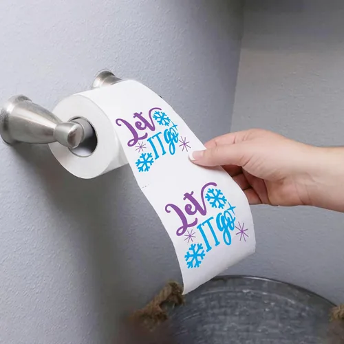 Miniatura 5 de Rollo de Papel Higiénico Navideño Let it Go - Papel Higiénico Divertido, Divertidos Regalos Novedosos de Feliz Navidad, Perfecto para Intercambio
