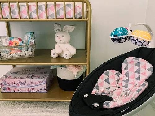 Miniatura 4 de Inserto infantil compatible con 4Moms Mamaroo y Rockaroo - Inserto de asiento de automóvil 2 unidades - Inserto reversible para asiento de automóvil