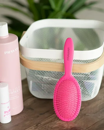 Miniatura 7 de Framar Cepillo desenredante para cabello rizado, cepillos para el cabello para mujeres, cepillo húmedo para mujeres, cepillos para el cabello, Rosa