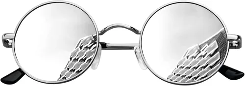 Miniatura 57 de KANASTAL Gafas de sol redondas polarizadas para mujeres y hombres, estilo hippie con protección UV400