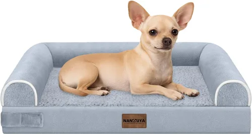 Miniatura 67 de Cama ortopédica lavable para perros medianos y grandes: cama con cojines de apoyo para perros medianos y grandes, cama impermeable de espuma tipo