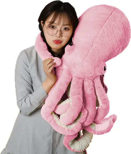 Miniatura 11 de GOOC Pulpo, animales de peluche, pulpo, muñecos de peluche, juguetes de peluche de pulpo, regalo para niños y amantes (negro)