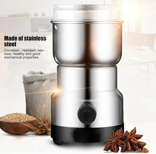 Miniatura 2 de Molinillo de café eléctrico, molino de grano de acero inoxidable, licuadora eléctrica de granos de café, trituradora de granos automática