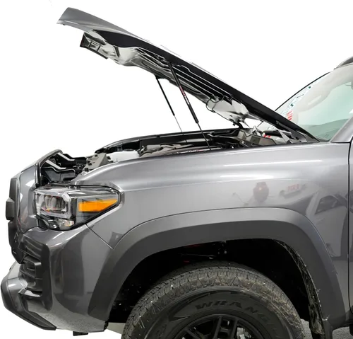 Miniatura 7 de Redline Tuning 21-27015-02 sistema de cofre de elevación rápida para Toyota Tacoma - Con revestimiento negro y revestimiento antipolvo negro Hood