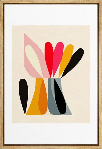 Miniatura 36 de IDEA4WALL Lienzo enmarcado para pared, acuarela pastel, cordillera, valle, ilustraciones abstractas, naturaleza, arte moderno, bohemio, decorativo