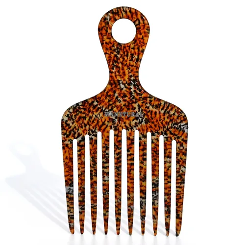 Miniatura 8 de 14MX púas de cabello para mujeres, púas de cabello para cabello rizado, peine de dientes anchos para rizos, púa afro, peine de acetato de 5.5