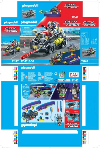 Miniatura 9 de Playmobil Tactical Police All Terrain Quad