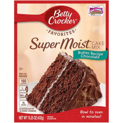 Miniatura 16 de Betty Crocker Delights Mezcla de pastel de chocolate alemán súper húmedo, 13.25 onzas (paquete de 12)